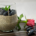 Chia-Pudding mit Heidelbeeren